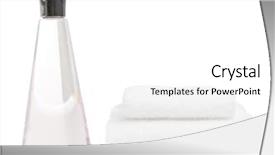  Presentation with bright white - PPT theme consisting of spa display against a bright white background background and a white colored foreground