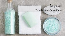  Presentation with granite - Theme enhanced with spa display on top of a granite stone background background and a light gray colored foreground