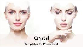  Presentation with plastic surgery - Slides enhanced with spa face lifting plastic surgery background and a lemonade colored foreground