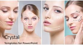  Presentation with plastic surgery - Cool new theme with spa face lifting plastic surgery backdrop and a lemonade colored foreground