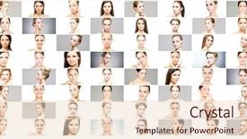  Presentation with plastic surgery - Colorful slide set enhanced with spa face lifting plastic surgery backdrop and a lemonade colored foreground