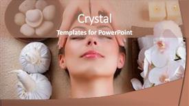  Presentation with day spa - Presentation design having automobile - engineering interface against mechanic lying background and a ocean colored foreground.