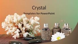  Presentation with bamboo - PPT layouts enhanced with spa oil on bamboo mat background and a  colored foreground