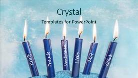  Presentation with blue spa - PPT theme enhanced with spa or rituals in german background and a light blue colored foreground