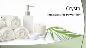  Presentation with natural products - Presentation design featuring spa products concept spa natural background and a white colored foreground