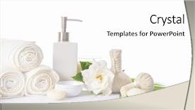  Presentation with natural products - Cool new presentation design with spa products concept spa natural backdrop and a  colored foreground