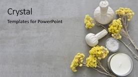  Presentation with spa concept - Audience pleasing slide set consisting of spa products concept spa setting backdrop and a  colored foreground