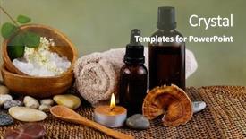  Presentation with wellness - Theme having spa resort and wellness composition background and a  colored foreground