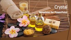  Presentation with wellness - Cool new PPT layouts with spa resort and wellness composition backdrop and a red colored foreground