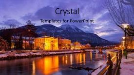  Presentation with ayurvedic medicine and nature spa - Beautiful presentation theme featuring spa resort bad ischl austria backdrop and a light blue colored foreground