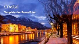  Presentation with natural spa resort - Amazing PPT layouts having spa resort bad ischl austria backdrop and a teal colored foreground