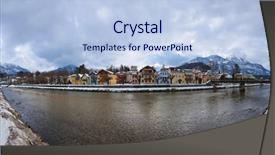  Presentation with bad - Amazing slide set having spa resort bad ischl austria backdrop and a light blue colored foreground