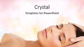  Presentation with spa concept - Amazing slide set having spa resort beauty and health backdrop and a pink colored foreground