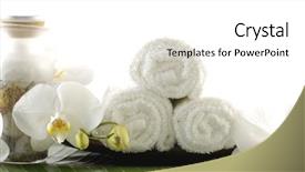  Presentation with zen - Slides consisting of composition-towel towel orchid banana background and a white colored foreground