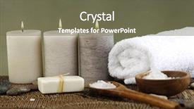  Presentation with resort - Amazing slide deck having spa resort backdrop and a  colored foreground