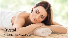  Presentation with medical spa - Colorful theme enhanced with seasonal summer or spring backdrop and a  colored foreground