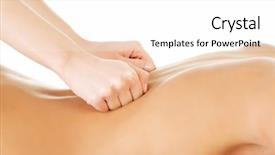  Presentation with spa - Audience pleasing presentation theme consisting of spa saloon - beeing massage backdrop and a  colored foreground