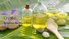  Presentation with banana - Cool new PPT layouts with spa-set-on-banana-leaf backdrop and a yellow colored foreground