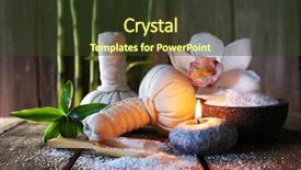  Presentation with rustic wood wooden frame - Amazing theme having spa set on wooden surface backdrop and a tawny brown colored foreground