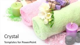  Presentation with spa white orchids black - Cool new presentation theme with spa setting isolated on white backdrop and a white colored foreground