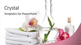  Presentation with cutlery easter table setting - Audience pleasing presentation consisting of spa setting on table backdrop and a white colored foreground