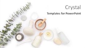  Presentation with wellness - Audience pleasing theme consisting of spa setting or wellness background spa background backdrop and a white colored foreground