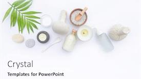  Presentation with spa - Theme featuring spa-setting-or-wellness-background background and a sky blue colored foreground