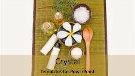  Presentation with soap - PPT layouts featuring spa setting with soap oil background and a gold colored foreground