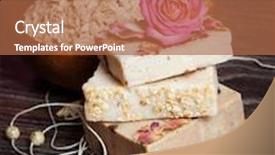  Presentation with soap - Amazing presentation having chickpeas in a wooden spoon on old wooden table top view backdrop and a light gray colored foreground