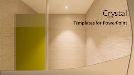  Presentation with nobody - Beautiful PPT theme featuring spa shower in a private backdrop and a coral colored foreground