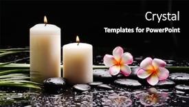 Presentation with plumeria - Cool new presentation with spa-still-life-of-blooming backdrop and a black colored foreground