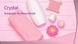  Presentation with life - Amazing presentation theme having spa still life on pink backdrop and a lemonade colored foreground