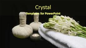  Presentation with spa meditation - Presentation consisting of spa-still-life-treatment-composition background and a wine colored foreground