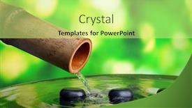  Presentation with bamboo - Presentation theme featuring spa-still-life-with-bamboo background and a soft green colored foreground