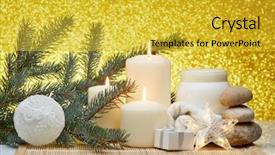  Presentation with gold cosmetic - Amazing presentation having spa still life with cosmetic backdrop and a yellow colored foreground