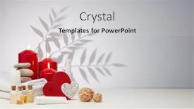  Presentation with honeymoon - Cool new presentation with spa-still-life-with-creams backdrop and a light gray colored foreground