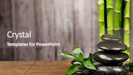  Presentation with free - Audience pleasing PPT theme consisting of spa still life with free backdrop and a gray colored foreground