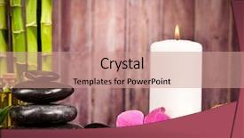  Presentation with free - Amazing PPT theme having spa still life with free backdrop and a coral colored foreground