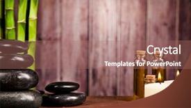  Presentation with free work life balance - Beautiful slide deck featuring spa still life with free backdrop and a coral colored foreground