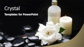  Presentation with jasmine - Colorful theme enhanced with spa-still-life-with-gardenia backdrop and a black colored foreground