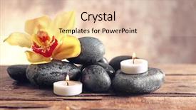  Presentation with pastel - Cool new PPT theme with stones flower and candlelight backdrop and a lemonade colored foreground