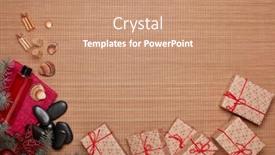  Presentation with year still life christmas - Beautiful slide set featuring advertising soap - spa still life with toiletry backdrop and a coral colored foreground