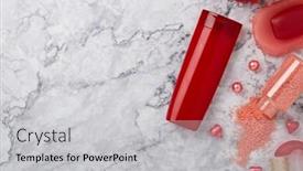  Presentation with gray marble - Colorful slides enhanced with spa-still-life-with-toiletry backdrop and a light gray colored foreground