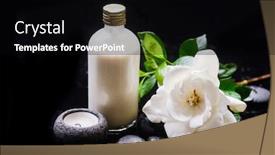  Presentation with zen - Cool new PPT theme with spa-still-life backdrop and a black colored foreground