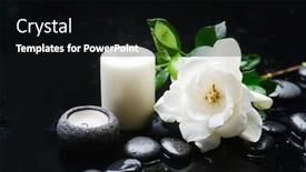  Presentation with zen stones - Beautiful theme featuring spa-still-life backdrop and a black colored foreground