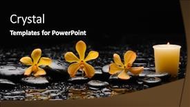  Presentation with zen stones - Cool new PPT layouts with spa-still-life backdrop and a black colored foreground