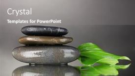  Presentation with spa stones leaves - Theme enhanced with spa-stones-and-leaves background and a  colored foreground