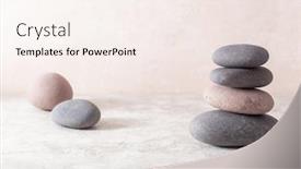  Presentation with treatment - Audience pleasing presentation theme consisting of spa-stones-massage-relax-treatment backdrop and a sky blue colored foreground