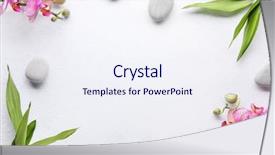  Presentation with bamboo paper - Slides with feng - spa stones with bamboo background and a sky blue colored foreground