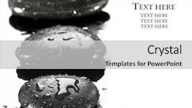  Presentation with water drop - Beautiful theme featuring spa stones with water drop backdrop and a light gray colored foreground